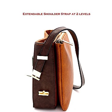 MULTI COMPARTMENT TWO WAY CROSS BODY & SHOULDER BAG