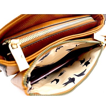 MULTI COMPARTMENT TWO WAY CROSS BODY & SHOULDER BAG