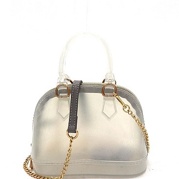 MEDIUM 2 WAY JELLY SATCHEL CROSS BODY