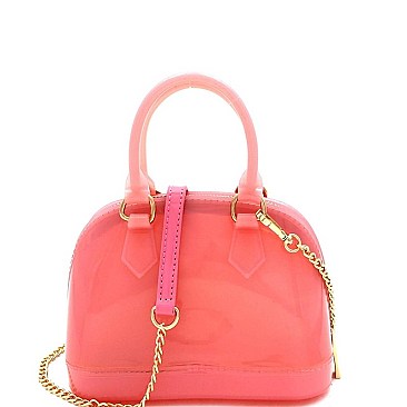 MEDIUM 2 WAY JELLY SATCHEL CROSS BODY