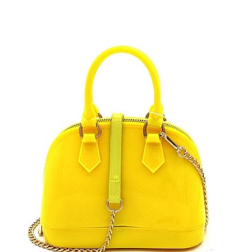 MEDIUM 2 WAY JELLY SATCHEL CROSS BODY