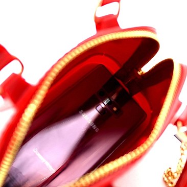 MEDIUM 2 WAY JELLY SATCHEL CROSS BODY
