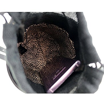 Medium Snake Print Barrel-Shaped Satchel Shoulder Bag