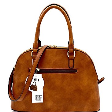 Multi-Compartment Dome Satchel Wallet SET MH-LMS0191W