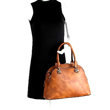 Multi-Compartment Dome Satchel Wallet SET MH-LMS0191W