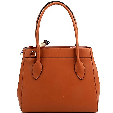 Stylish Scarf Accent 2-Way Satchel Wallet SET MH-LQF0031W