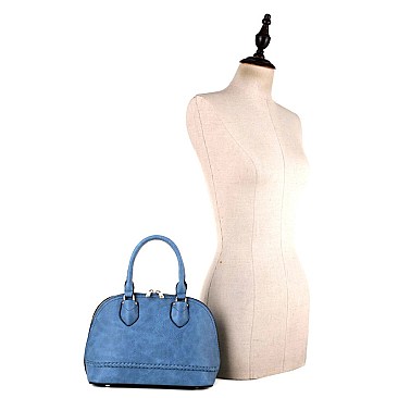 2Way Braided Medium Dome Satchel