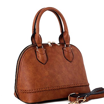 2Way Braided Medium Dome Satchel