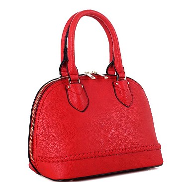 2Way Braided Medium Dome Satchel