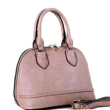 2Way Braided Medium Dome Satchel