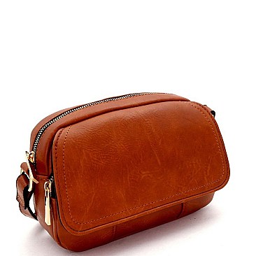 POCKET FRONT FLAP CROSS BODY MESSENGER