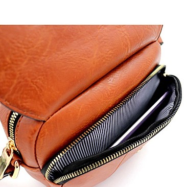 POCKET FRONT FLAP CROSS BODY MESSENGER