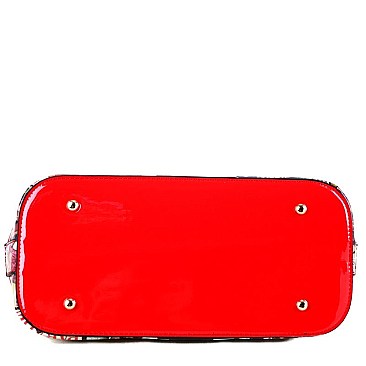 Magazine Print 2 in 1 Dome Satchel Value SET MH-MB1208S