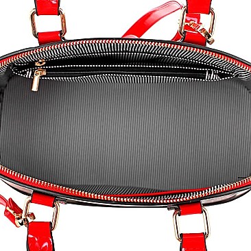 Magazine Print 2 in 1 Dome Satchel Value SET MH-MB1208S