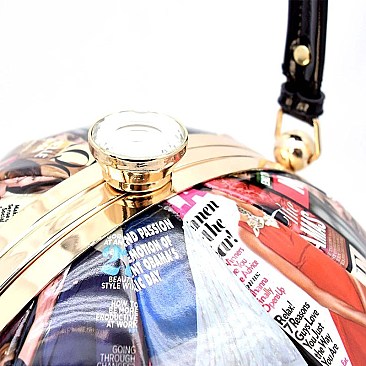 Obama Magazine Print Ball-Shaped Metal Frame RZ-MB5004