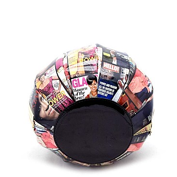 Obama Magazine Print Ball-Shaped Metal Frame RZ-MB5004