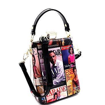 JEWEL-TOP MAGAZINE PRINT MEDIUM SATCHEL