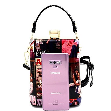 JEWEL-TOP MAGAZINE PRINT MEDIUM SATCHEL