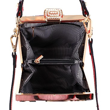 MAGAZINE PRINT HOLOGRAM MEDIUM SATCHEL