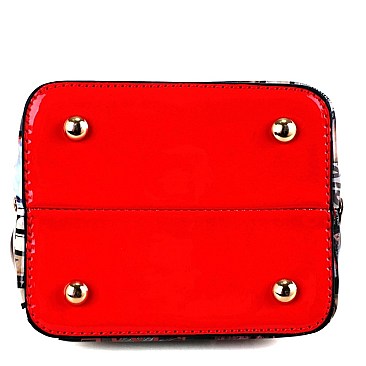 MAGAZINE PRINT HOLOGRAM MEDIUM SATCHEL