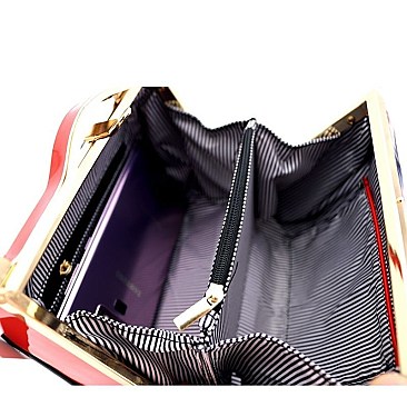 Obama Mag Print Patent 2-Way Satchel