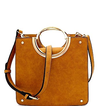 STRUCTURED 2 IN 1 METAL HANDLE SATCHEL
