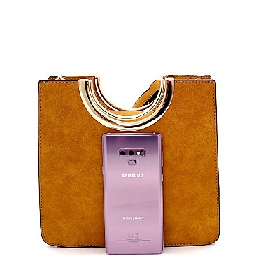 STRUCTURED 2 IN 1 METAL HANDLE SATCHEL