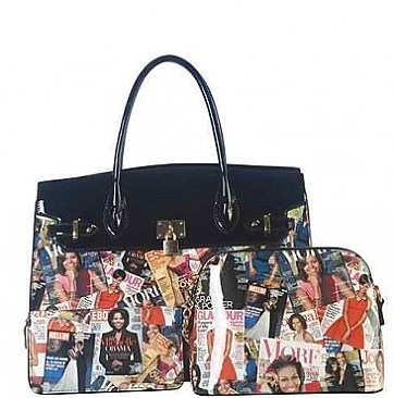 3 IN 1 MICHELLE OBAMA HAND BAG SET