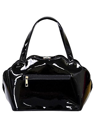 OBAMA PRINT SHELL FRAME -JEWEL TOP SATCHEL