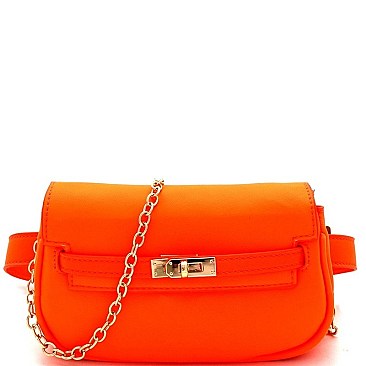 CHAIN STRAP CROSS BODY FANNY PACK