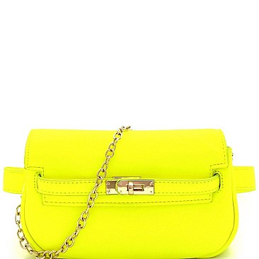 CHAIN STRAP CROSS BODY FANNY PACK