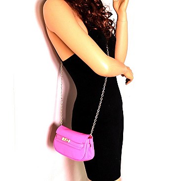 CHAIN STRAP CROSS BODY FANNY PACK