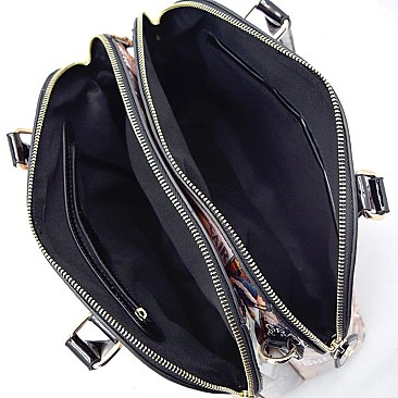 Obama Magazine Print Dome Satchel Wallet SET RZ-PQ0021W