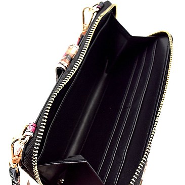 Michelle Obama Magazine Print Versatile Wallet Cellphone Cross Body