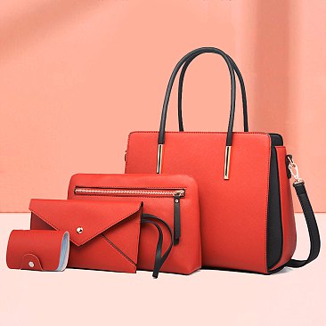 3 IN 1 TOTE CROSSBODY BAG & CLUTCH SET