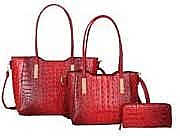 Crocodile Embossed 3 in 1 Twin Tote Wallet SET MH-CY6371W