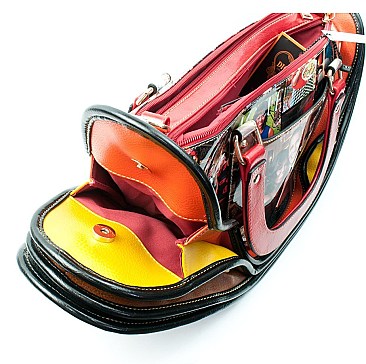 Michelle Obama 2 Side Picture Accordion Satchel