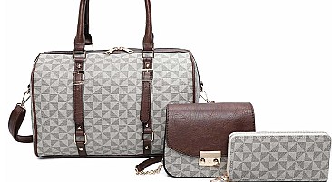 3 IN 1 CLASSY BOSTON BAG SET