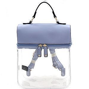 Transparent Clear Boxy Fashion Backpack