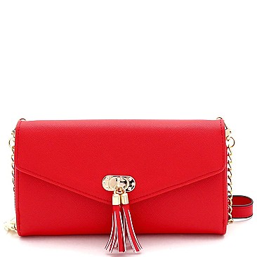 Versatile Tassel Accent Smartphone-Friendly Wallet Cross Body