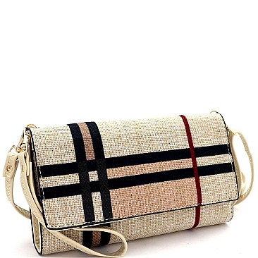 CHECKERED CELLPHONE HOLDER WALLET & CROSS BODY