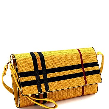 CHECKERED CELLPHONE HOLDER WALLET & CROSS BODY