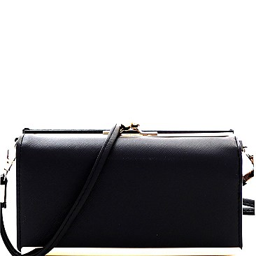 Fashionable Saffiano Smartphone Friendly Kiss-Lock Wallet Cross Body MH-YG107