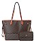 3 IN 1 STYLISH CHECKERED DESIGN SHOPPER BAG SET