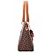 3 in 1 Monogram Tasseled Handbag Wallet Set