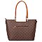 3 in 1 Monogram Tasseled Handbag Wallet Set