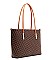3IN1 FASHION CHECKERED DESIGN SHOPPER BAG WITH MATCHING BAG AND WALLET