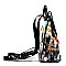 Collage Magazine Cover Backpack & Wallet Set