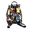 Collage Magazine Cover Backpack & Wallet Set