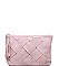 LUXURY ELEANOR WEAVED FAUX LEATHER CLUTCH BAG JY-13226ML